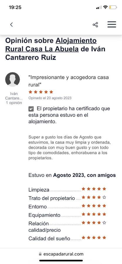 Alojamiento Rural Casa La Abuela Arbuniel Eksteriør billede